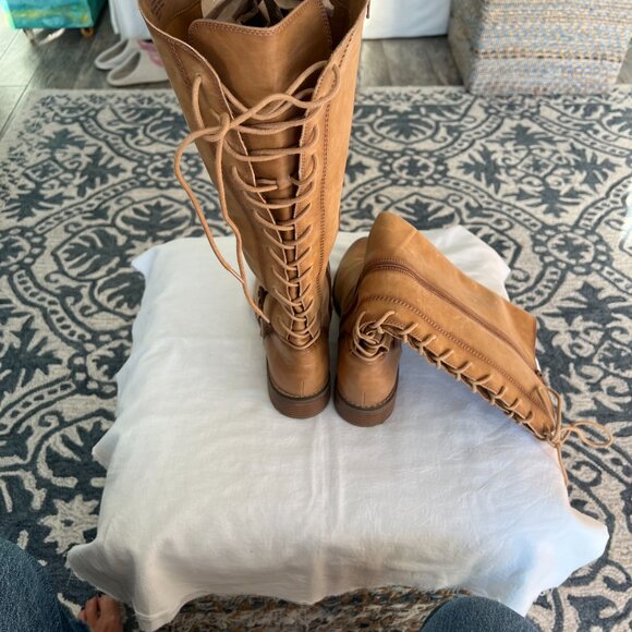 Sofft Women's Kristie Leather Lace Up the back Tall Boot Knee High Size 10M - Picture 5 of 10